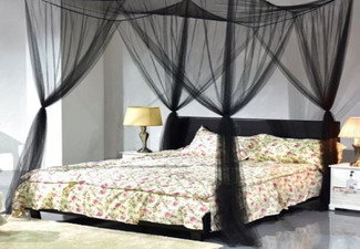 Square Bed Canopy - Two Colours Available