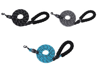 Reflective Rope Dog Leash - Three Colours Available