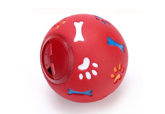 Interactive Dog Ball Treat Toy - Two Colours & Two Sizes Available