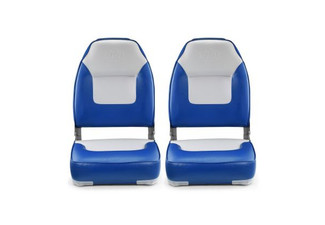 Pair of Fishing Boat Seats with Swivel Base