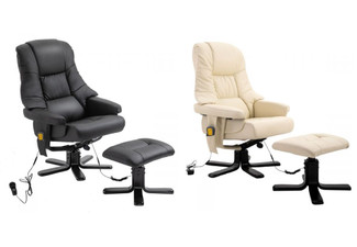 Eight Point Full Body Massage Recliner Chair - Two Colours Available