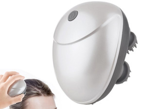 Cordless Electric Head & Scalp Massager with Four Kneading Nodes