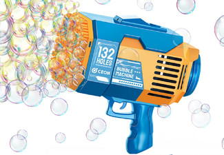 132-Hole Auto Bubble Gun - Available in Two Colours