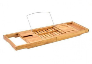 Adjustable Bamboo Bath Caddy