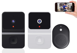Wireless Video Doorbell with Night Vision Camera & Audio - Two Colours Available