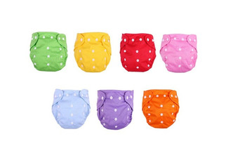 Reusable Baby Cloth Diapers & 12pcs Inserts - Option for Two-Pack