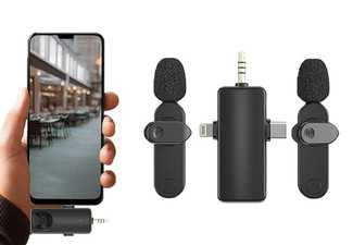 Three-in-One Wireless Lavalier Microphone