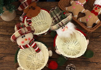 Christmas Snack Bowl Container - Three Options Available