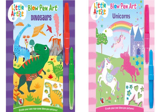 Blow Pen Art Kids Activity Book - Two Designs Available