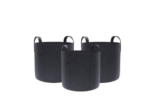 Three-Pack Garden Plant Fabric Grow Bags - Four Sizes Available