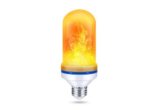 Four-Mode LED Yellow Flame Light Bulb