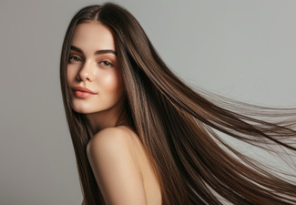 Smoothing Agrila Treatment incl. Consultation, Shampoo & Style & Hot Iron Straightening Finish - Option for Half Head Foils Package, Global Colour Treatment or Hair Style Package - Valid at Hornby Location