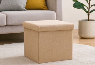 Foldable Storage Ottoman Bench - Available in Two Sizes