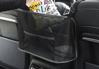 Mesh Handbag Holder & Car Storage Seat Gap Organiser