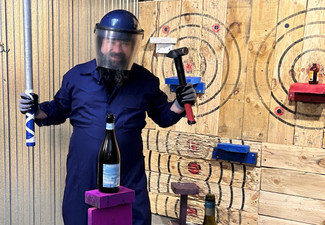 Axe and Smash for One Person incl. 20-Minutes Smash Room & 20-Minutes Axe Throwing - Option for Two People - Valid at Upper Hutt Location