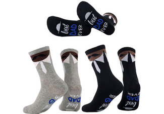 Father's Day Socks - Two Colours & Two-Pack Available