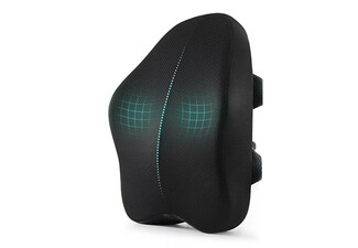 Ergonomic Memory Foam Lumbar Support Cushion - For Office & Gaming Chairs