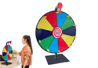 10 Slots Spinning Prize Roulette Wheel with Stand
