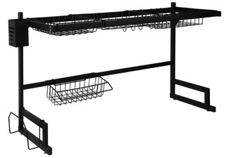 Toque Over Sink Dish Drying Rack Organiser