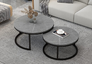 Round Coffee Table - Available in Two Colours