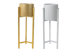 Indoor Metal Plant Stand - Two Sizes & Two Colours Available