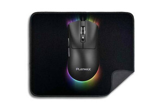 Playmax Black RGB Gaming Mouse & Mouse Mat Combo