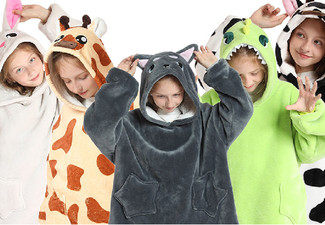 Kids Hooded Pullover Blanket - Five Styles Available