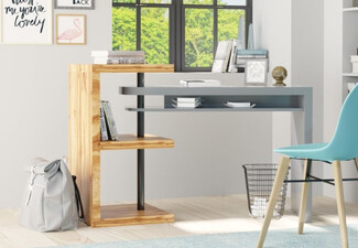Marseille Desk with Shelves