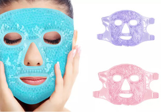 Hot & Cold Gel Face Mask - Three Colours Available & Option for Two-Pack