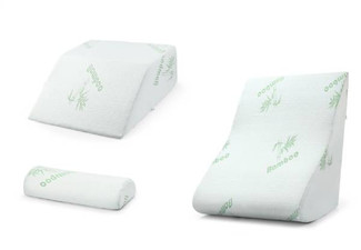 Three-Pack Memory Foam Wedge Pillow Set