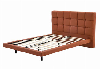 Kalyn Queen PU Orange Bed Frame