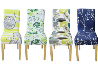 Two-Pack Printed Chair Covers - Four Styles Available & Option for Four-Pack