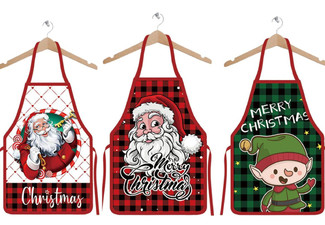 Christmas Baking Apron - Three Styles Available