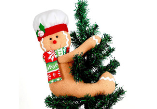 Gingerbread Man Christmas Tree Topper Decoration