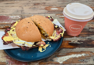 Bacon, Egg & Brew - A Hearty Buttie with Any Regular Hot Drink for Just $15