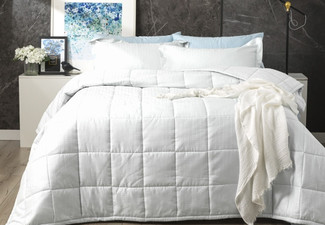 Binary 500TC Cotton Jacquard Comforter - Three Sizes Available