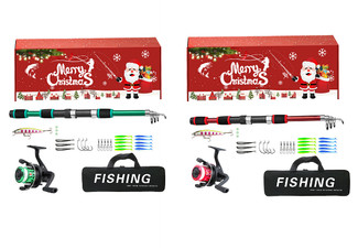 Christmas Fishing Accessories Advent Calendar Set - Available in Two Colours & Option for Two Sets