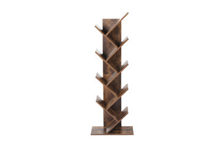 Levede Eight-Tier Wooden Tree Bookshelf