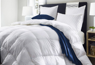 Royal Comfort 500GSM Goose Deluxe 50/50 Feather & Down Quilt - Four Sizes Available