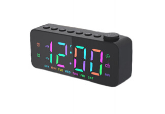 Digital Alarm Clock Radio - Available in Two Colours