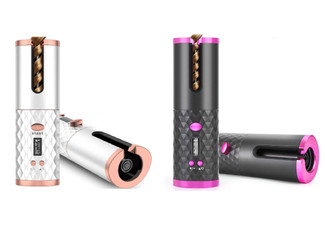 USB Rechargeable Cordless Automatic Hair Curler - Available in Two Colours
