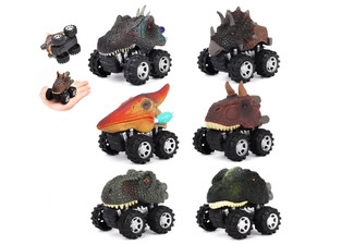 Six-Pack of Dinosaur Truck Toys