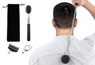 Three-Piece Extendable Back Scratcher