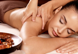 60-Minute Massage Pamper Package Incl. Return Voucher - Options for 90 or 120-Minute Massage, or Options for Couples Massage, Pregnancy or Hot Stone Massage