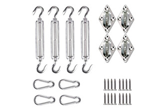 12-Piece Sun Shade Sail Hardware Kit