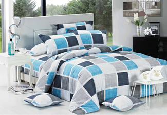 Brinty Duvet Cover Set - Three Sizes Available & Options for Pillowcases or Cushion Covers