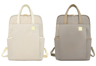 Laptop Backpack with Luggage Strap - Available in Four Colours