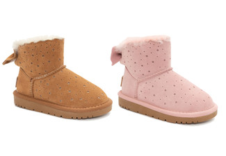 Ozwear Ugg Kids Mini Bailey Bow Starry Boots - Two Colours & Six Sizes Available