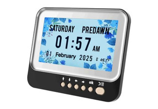 Digital 7inch Clock with Large Display - Available in Two Colours