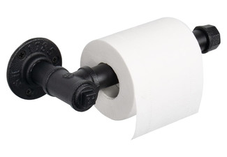 Wall Mounted Industrial Pipe Toilet Paper Holder